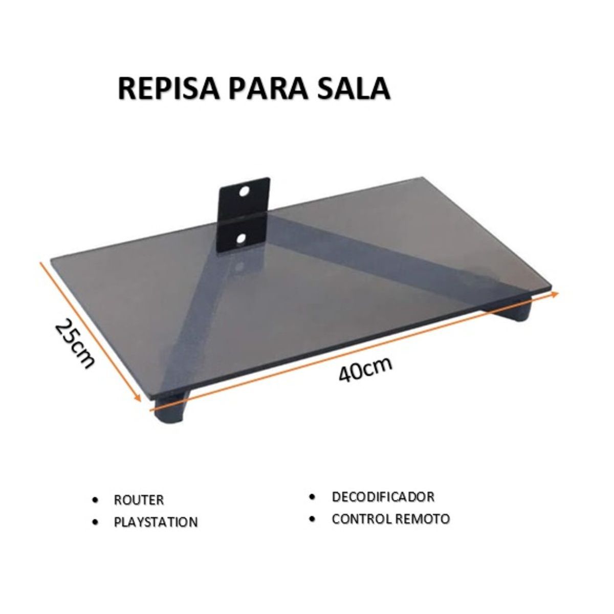 GREEN HOUSE - REPISA DE VIDRIO PARA SALA  / HABITACION PRODUCTO NACIONAL