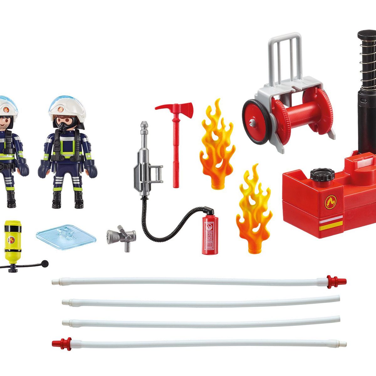 PLAYMOBIL - Playmobil City Action Bomberos con Bomba de Agua