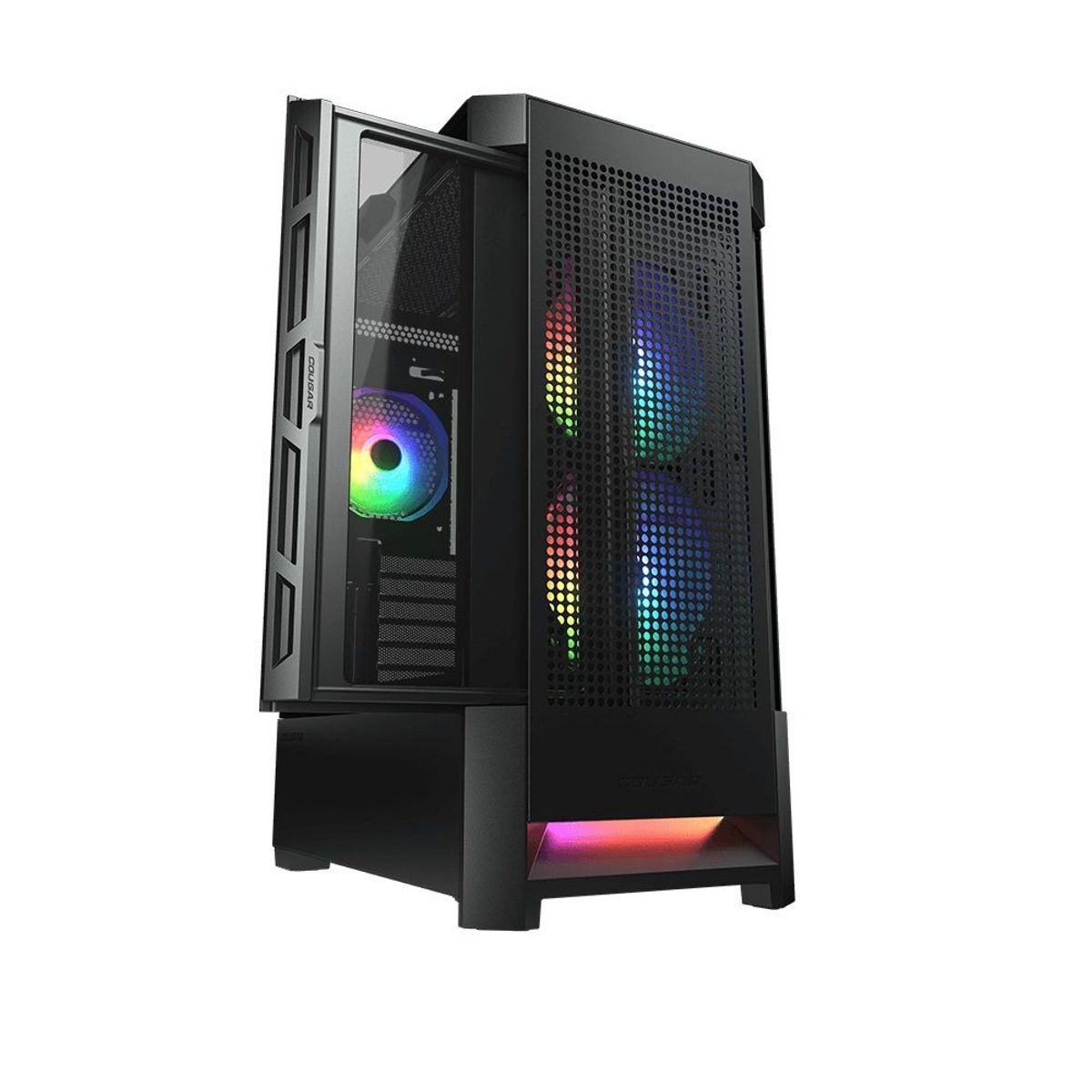 COUGAR - Case Cougar AirFace RGB Mid Tower Negro Vidrio Templado 385ZD100004