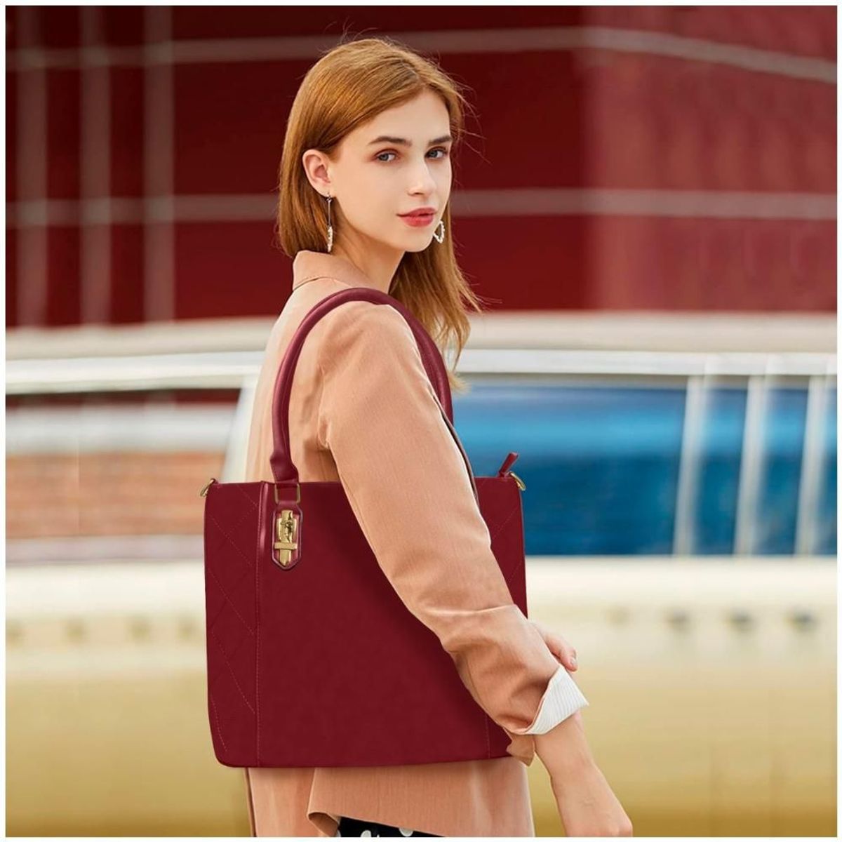 MINARI - Juego de Carteras Bolsos 3 Piezas Rojo T30