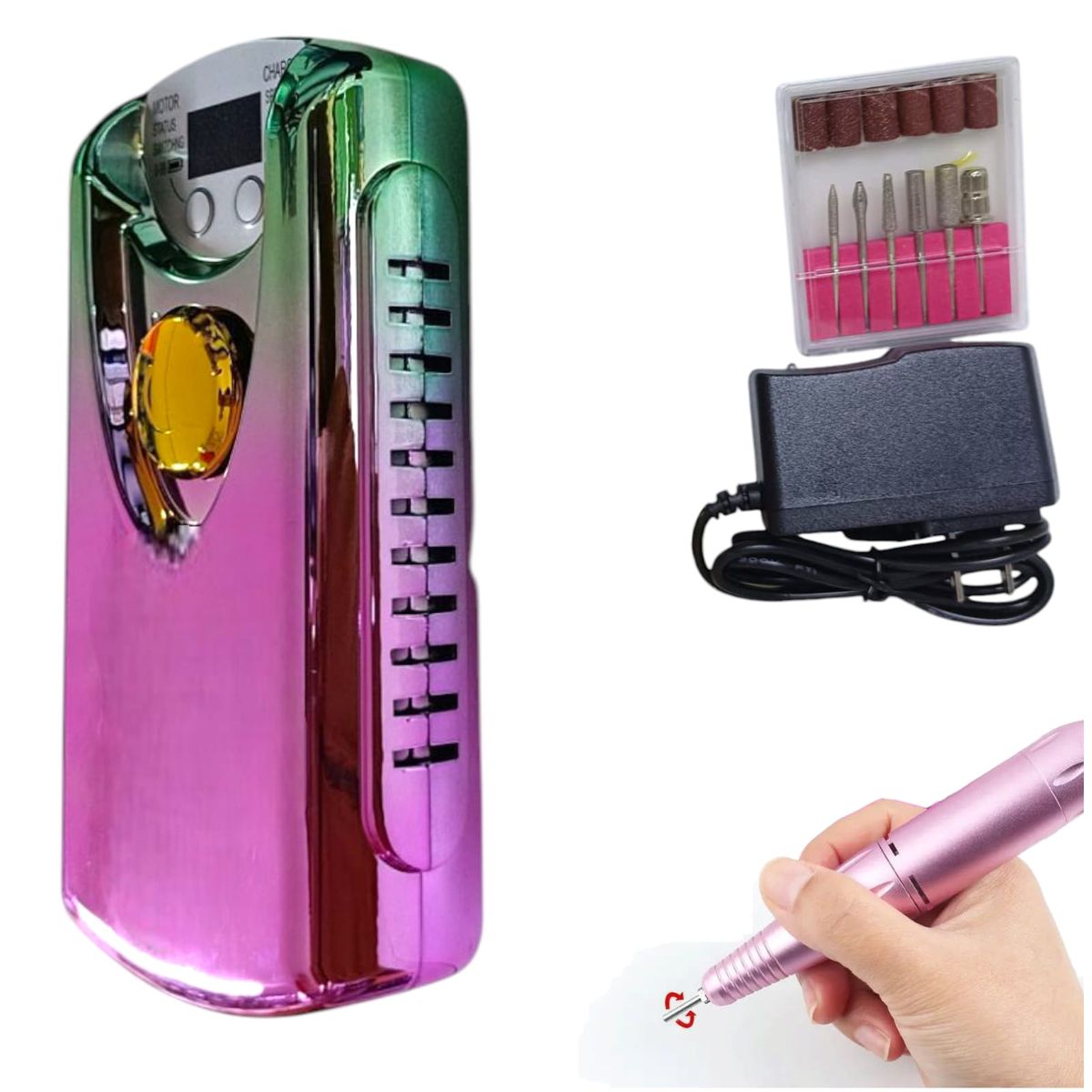 OEM - Drill Pulidor de Uñas para Manicura Pedicura Recargable D102