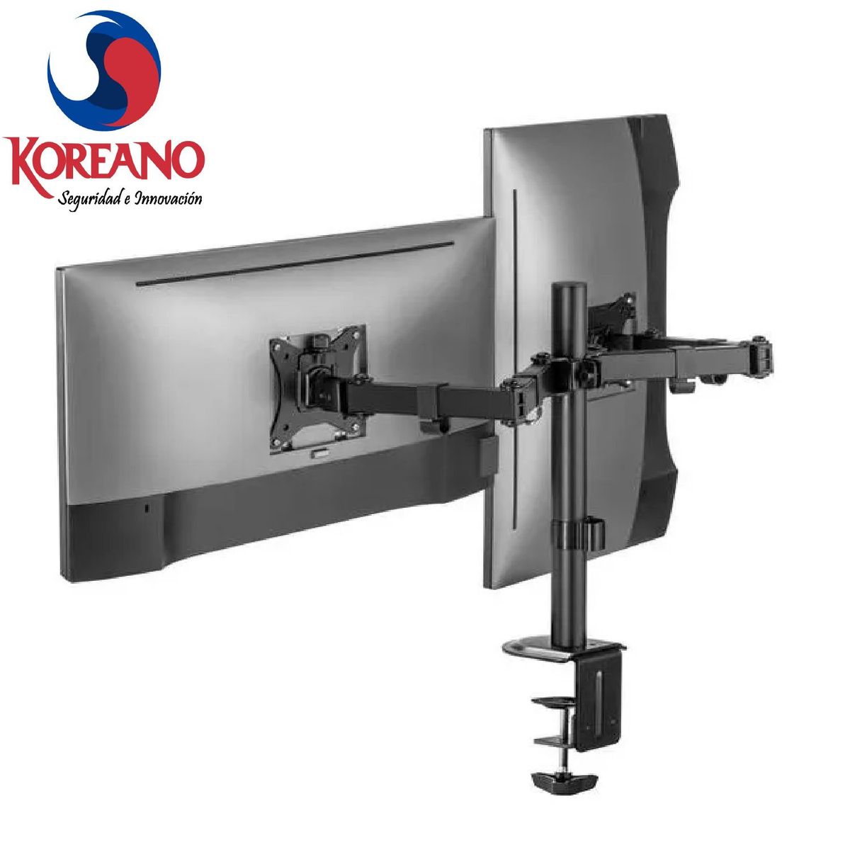 KOREANO SEGURIDAD E INNOVACION - Soporte para Monitor Doble brazo de 17" a 32 pulgadas - KE32-2B