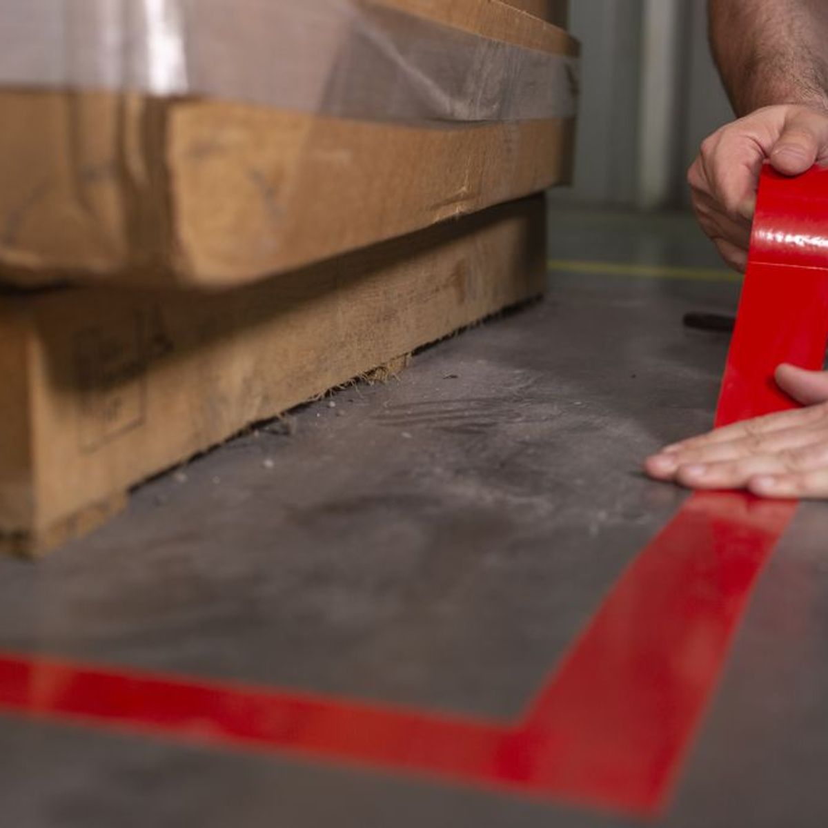 SHURTAPE - Cinta Señalización Delimitadora Rojo 2x36yd