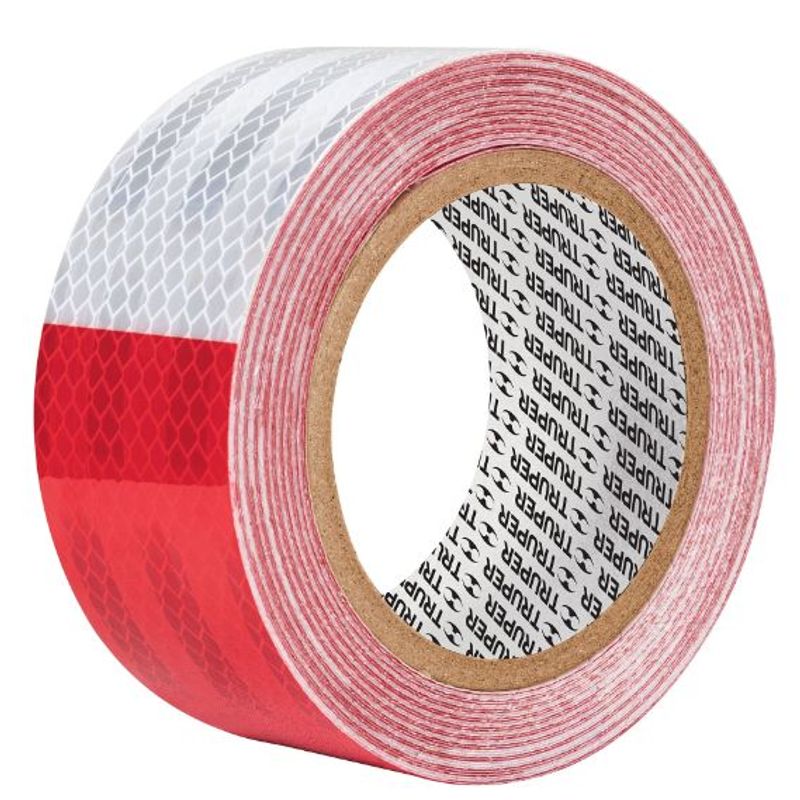 TRUPER - Rollo de 9 m x 2" de cinta reflejante de pvc truper 