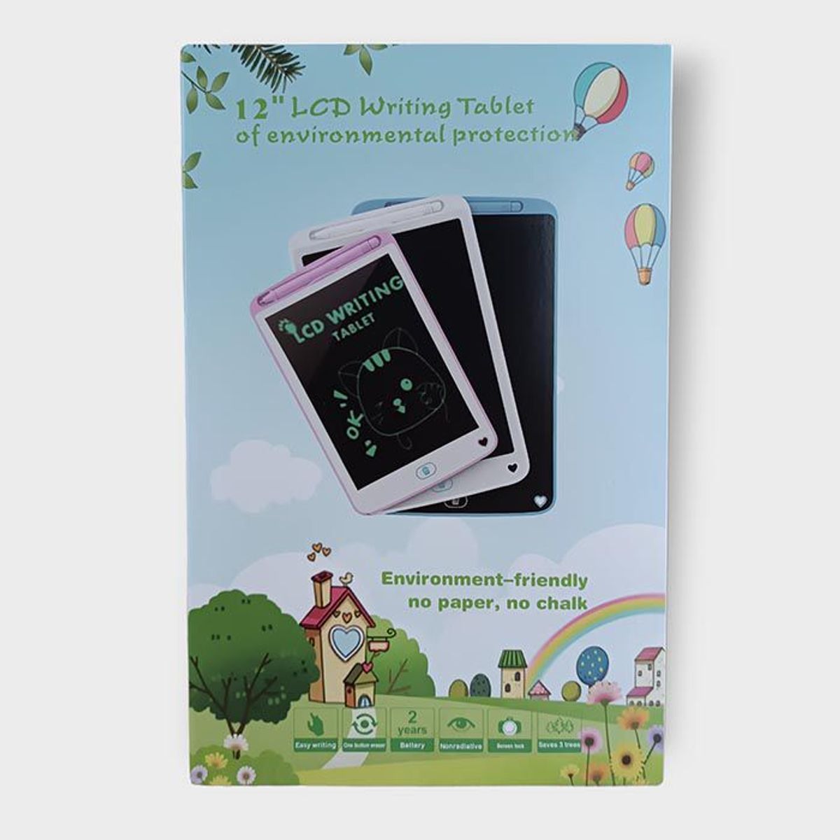 GENERICO - Pizarra tableta magica de 12 pulgadas LCD - Azul