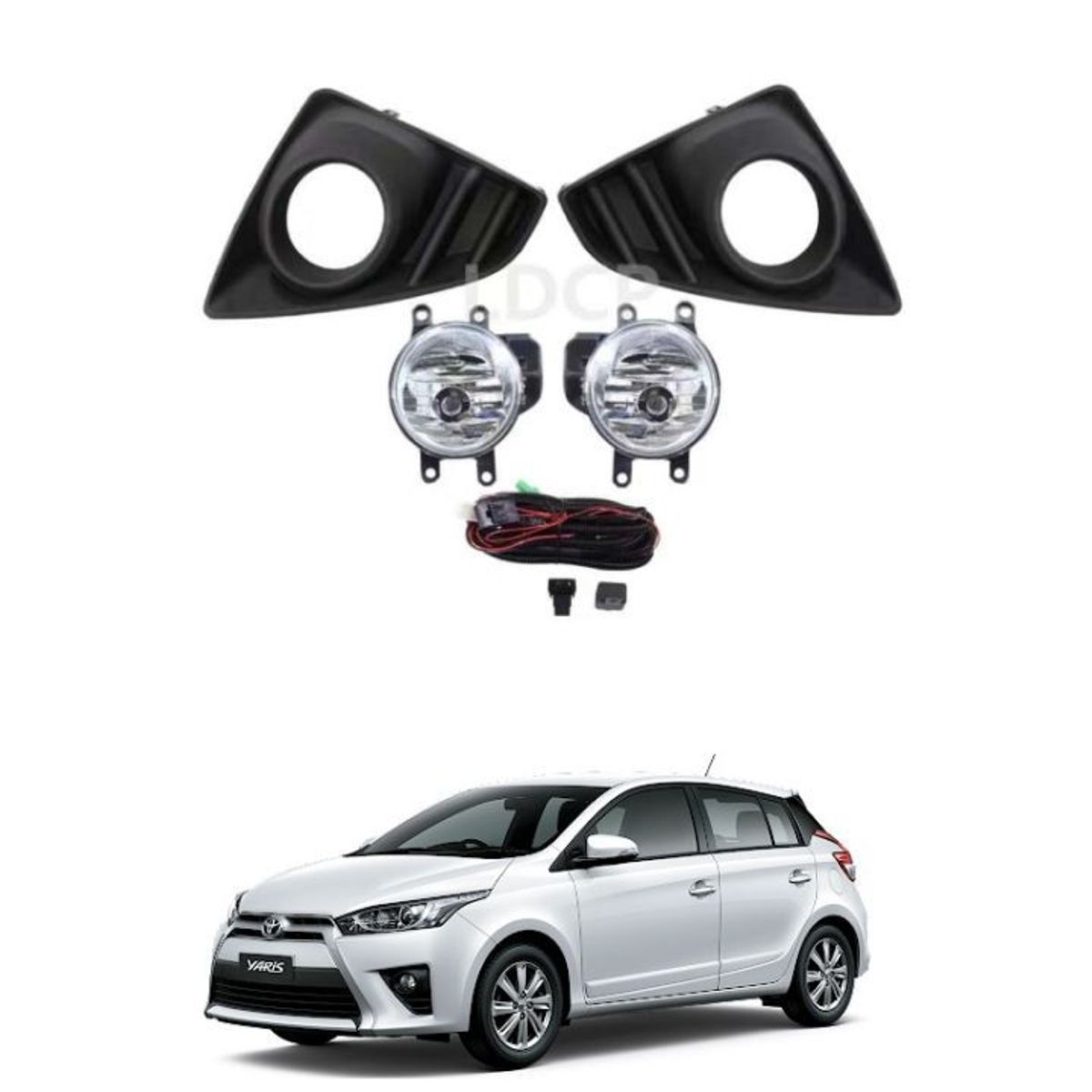 GENERICO - FAROS NEBLINEROS TOYOTA YARIS HATCHBACK 2014 2015 2016 2017