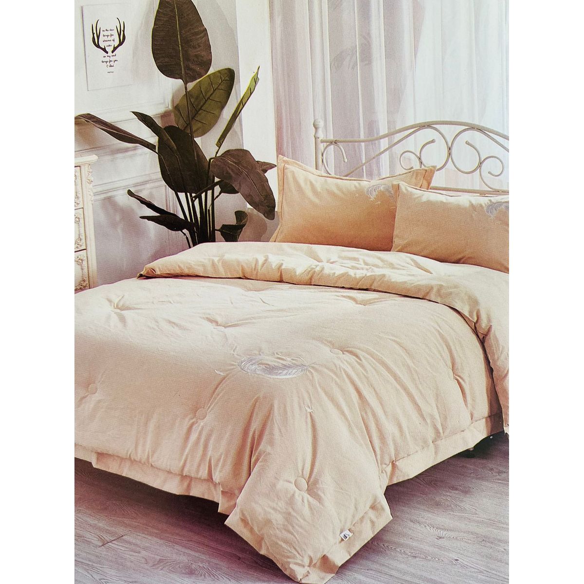 MINGDA - Set de Edredón 2 Pz + Sábanas + Funda  de 5 piezas