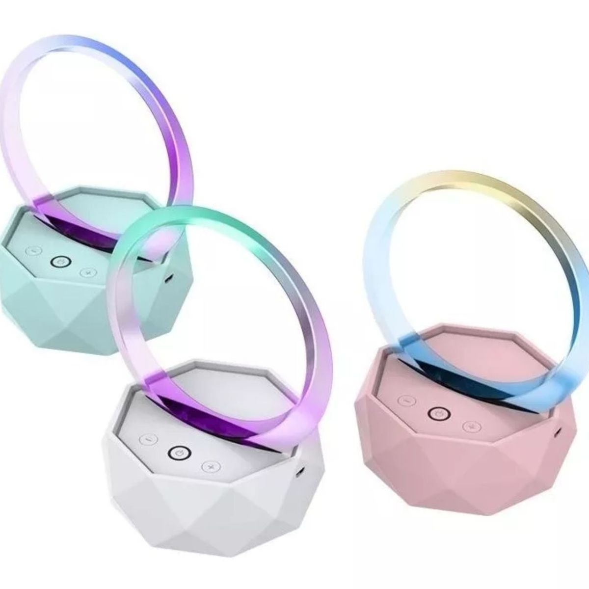 GENERICO - Parlante Lámpara Bluetooth Inalámbrico Con Luz de Atmósfera Colorida