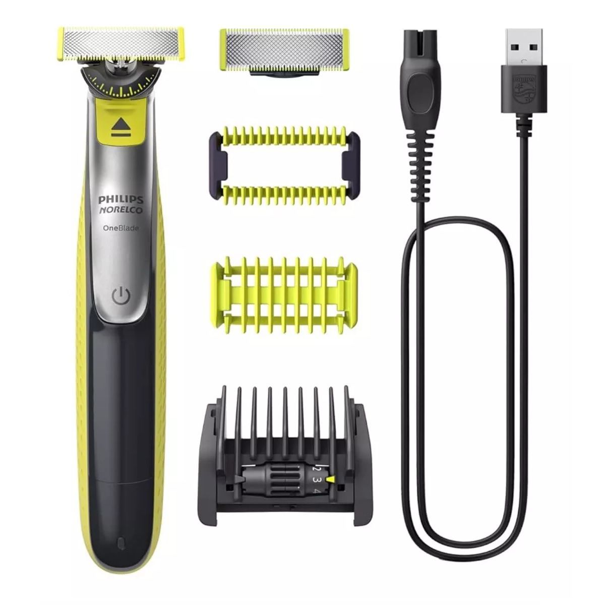 PHILIPS - Oneblade Rostro Y Cuerpo 5 Posiciones 2 Cuchillas 2 Peines