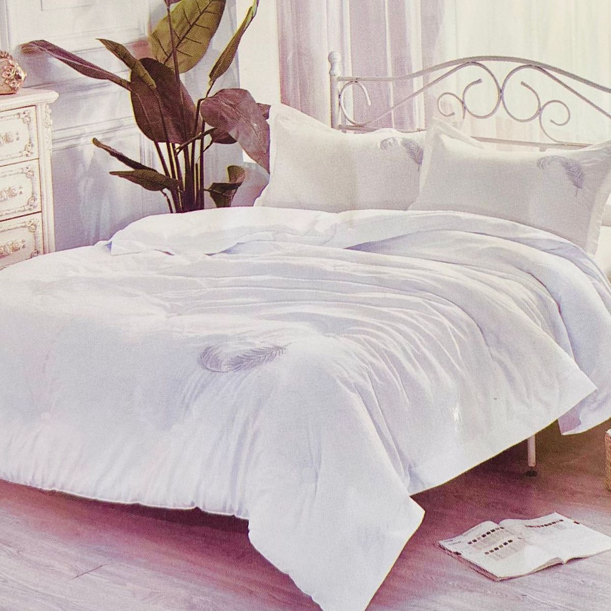 MINGDA - Set de Edredón 2 Pz + Sábanas + Funda  de 5 piezas