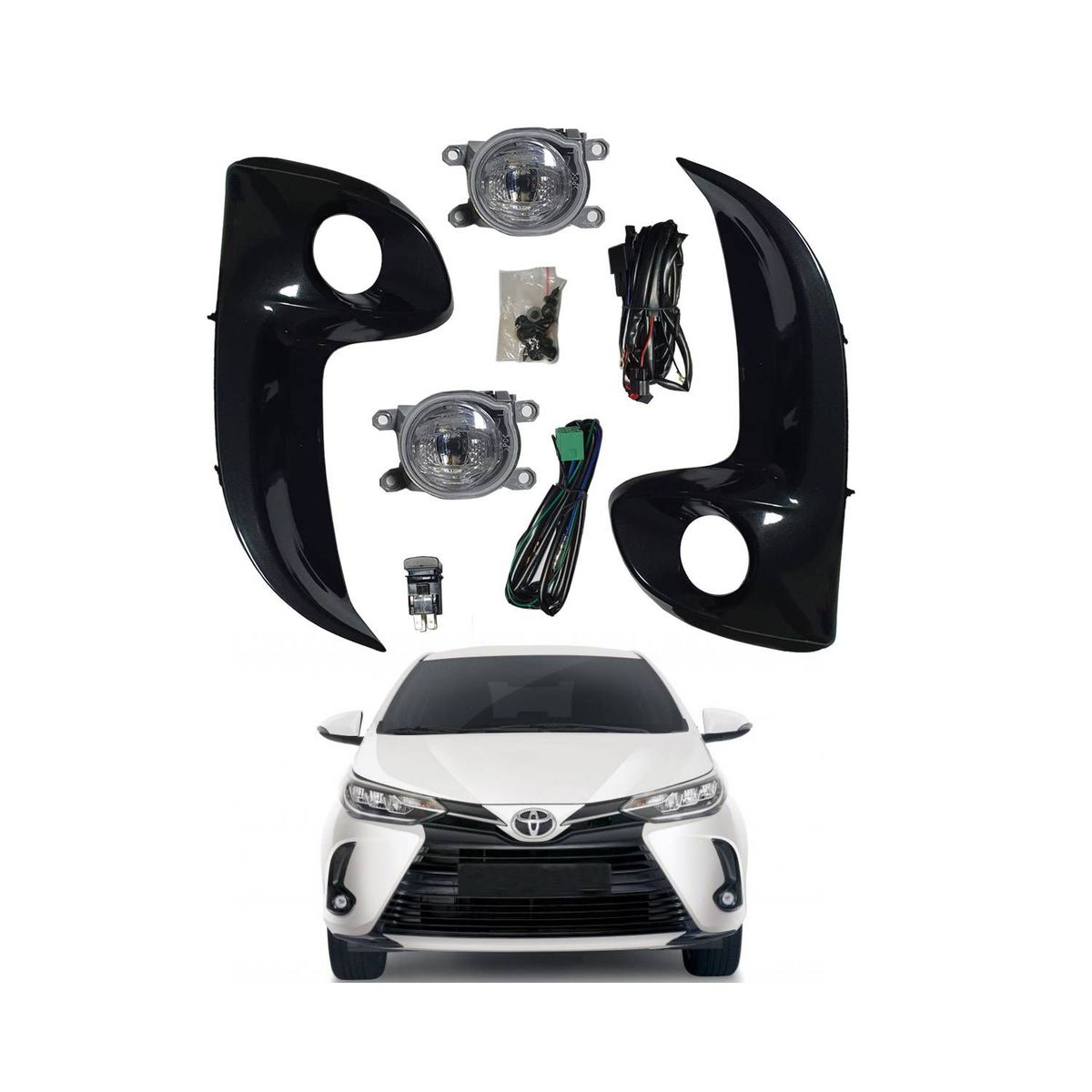 GENERICO - FAROS NEBLINEROS TOYOTA YARIS 2021 2022