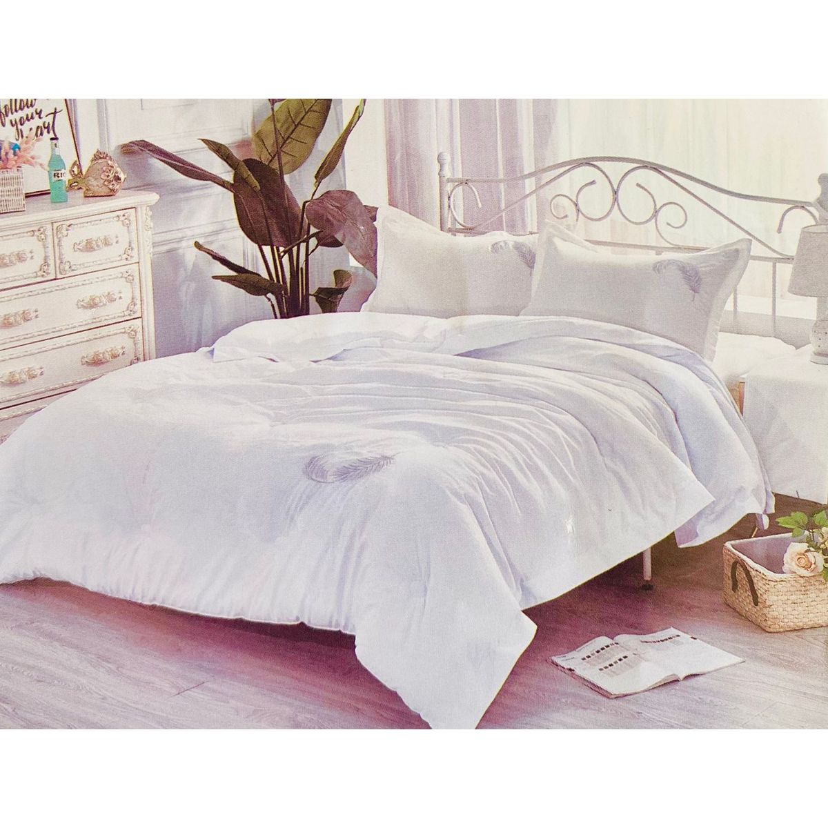 MINGDA - Set de Edredón 2 Pz + Sábanas + Funda  de 5 piezas