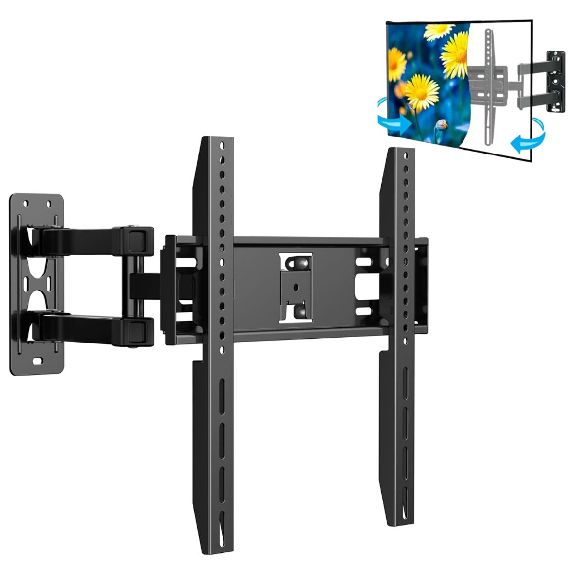 IMPORTADO MC - Rack Movible para TV Soporte Plegable de Televisor de 26 a 55 Pulgadas