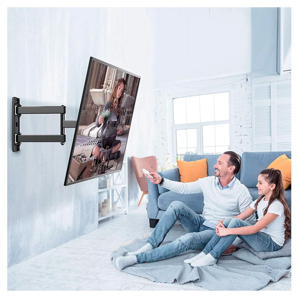 IMPORTADO MC - Rack Movible para TV Soporte Plegable de Televisor de 26 a 55 Pulgadas