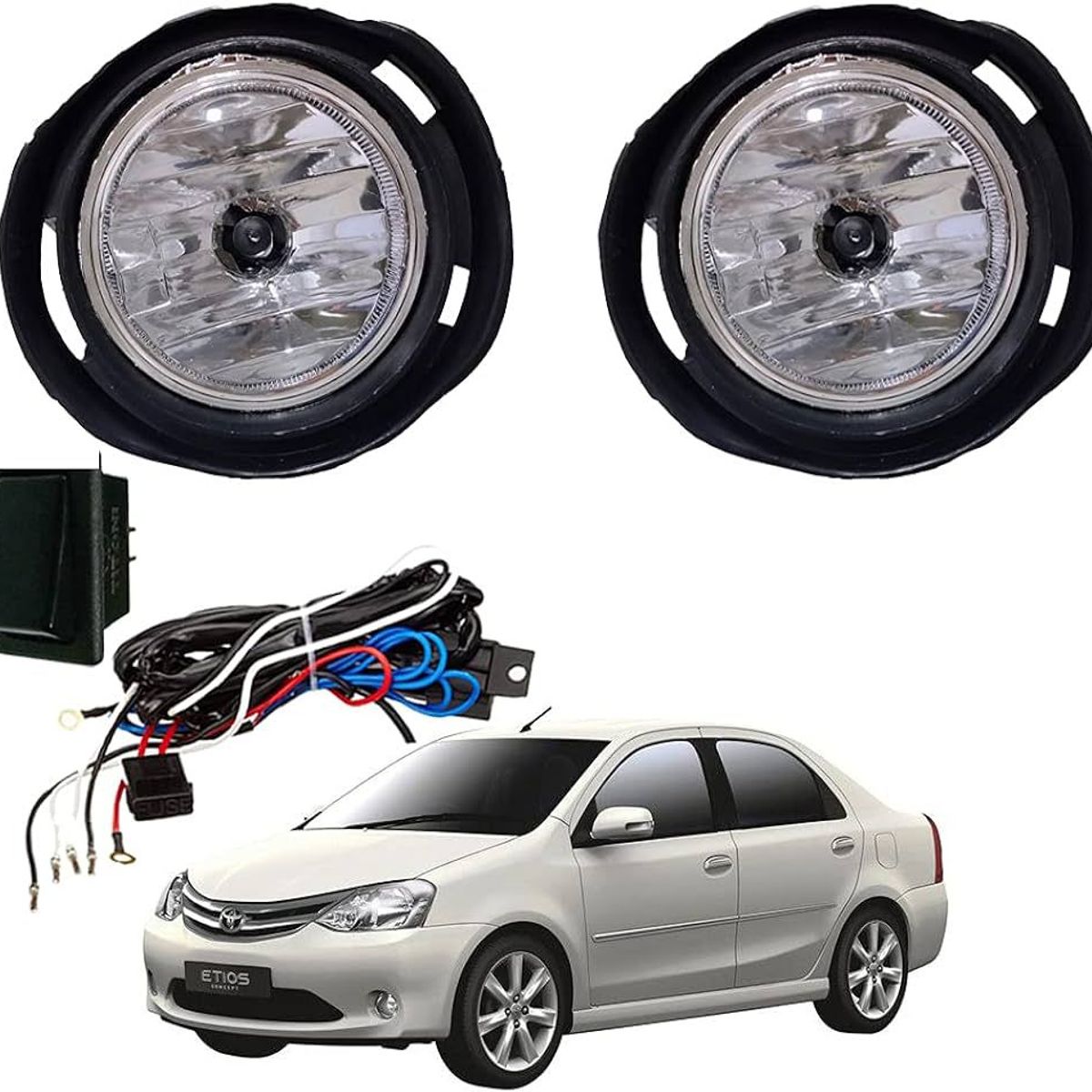 GENERICO - FAROS NEBLINEROS TOYOTA ETIOS 2011 2013 2015 2020 2021 2022.
