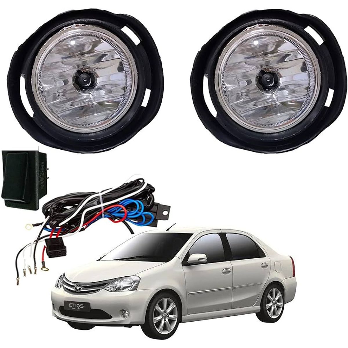 GENERICO - FAROS NEBLINEROS TOYOTA ETIOS 2011 2013 2015 2020 2021 2022.