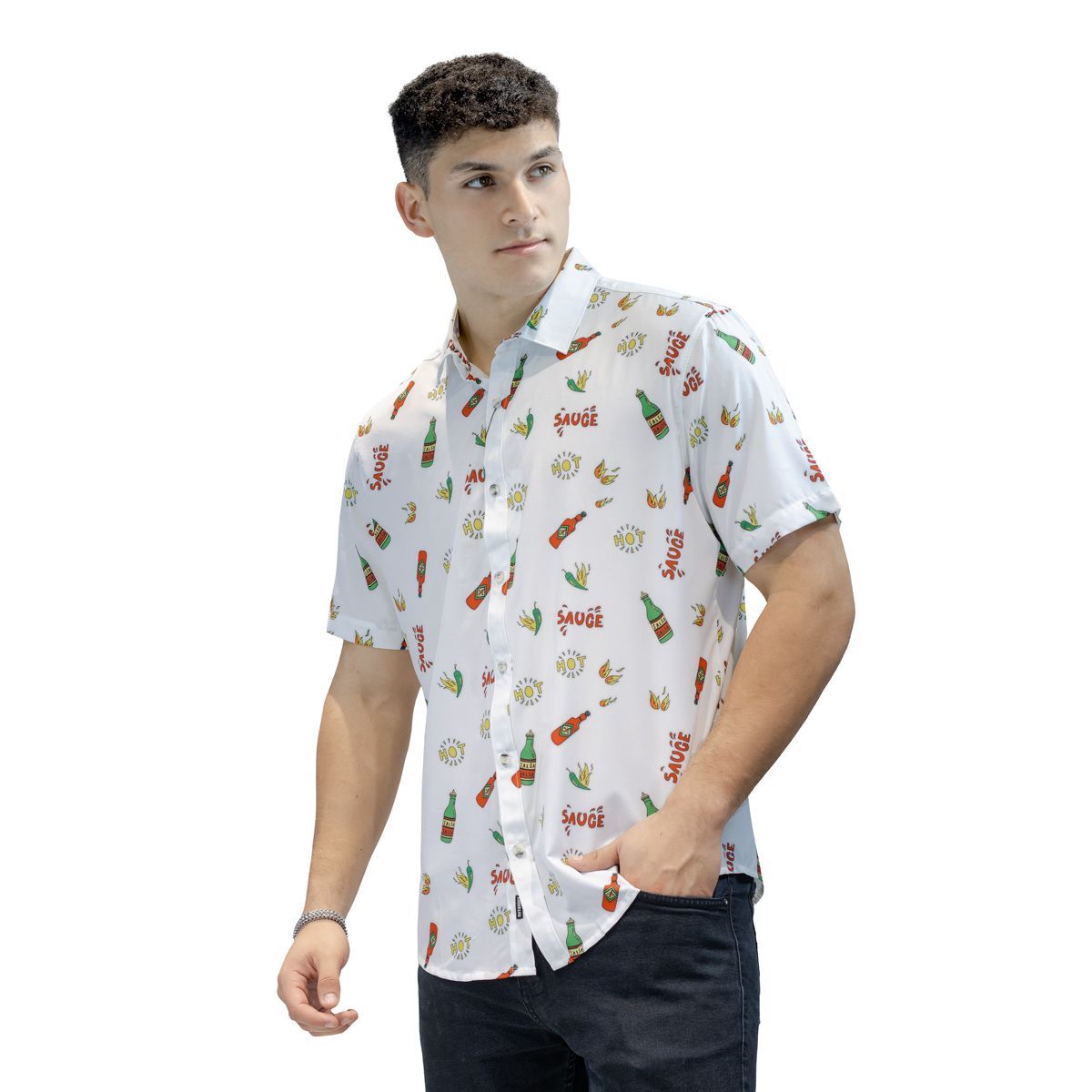 RIFF&RAFF - Camisa Manga Corta Hombre Ansbro RIFF&RAFF