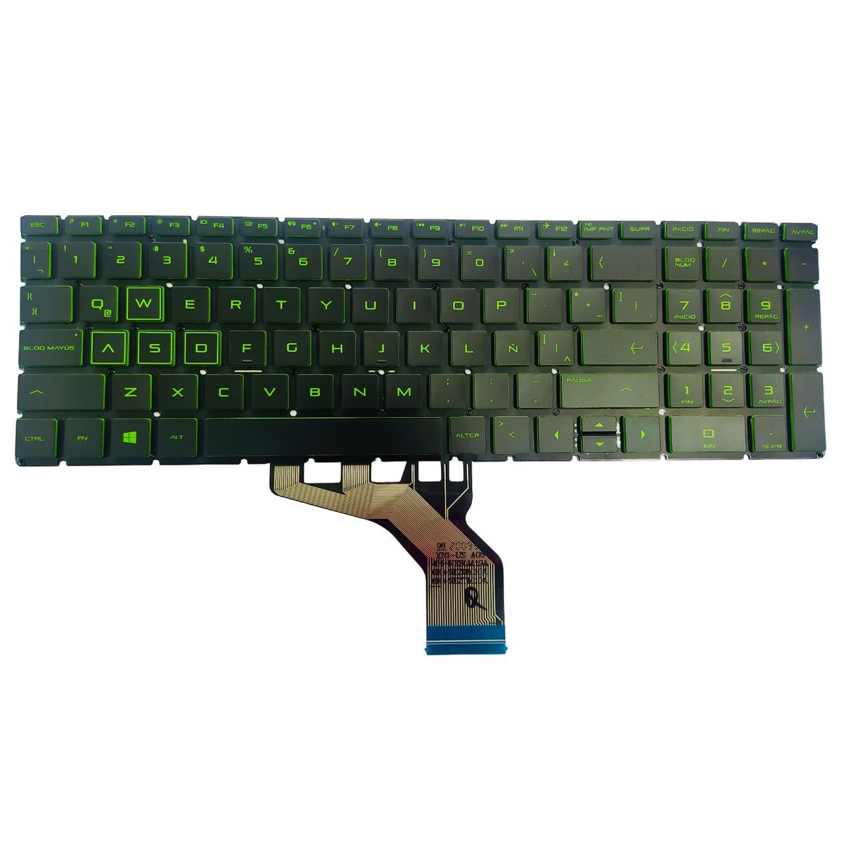 HP - Teclado Original HP GAMING 15-CX 15-CW 15-CR 15-CN 15-CP 15-DK 15-DB