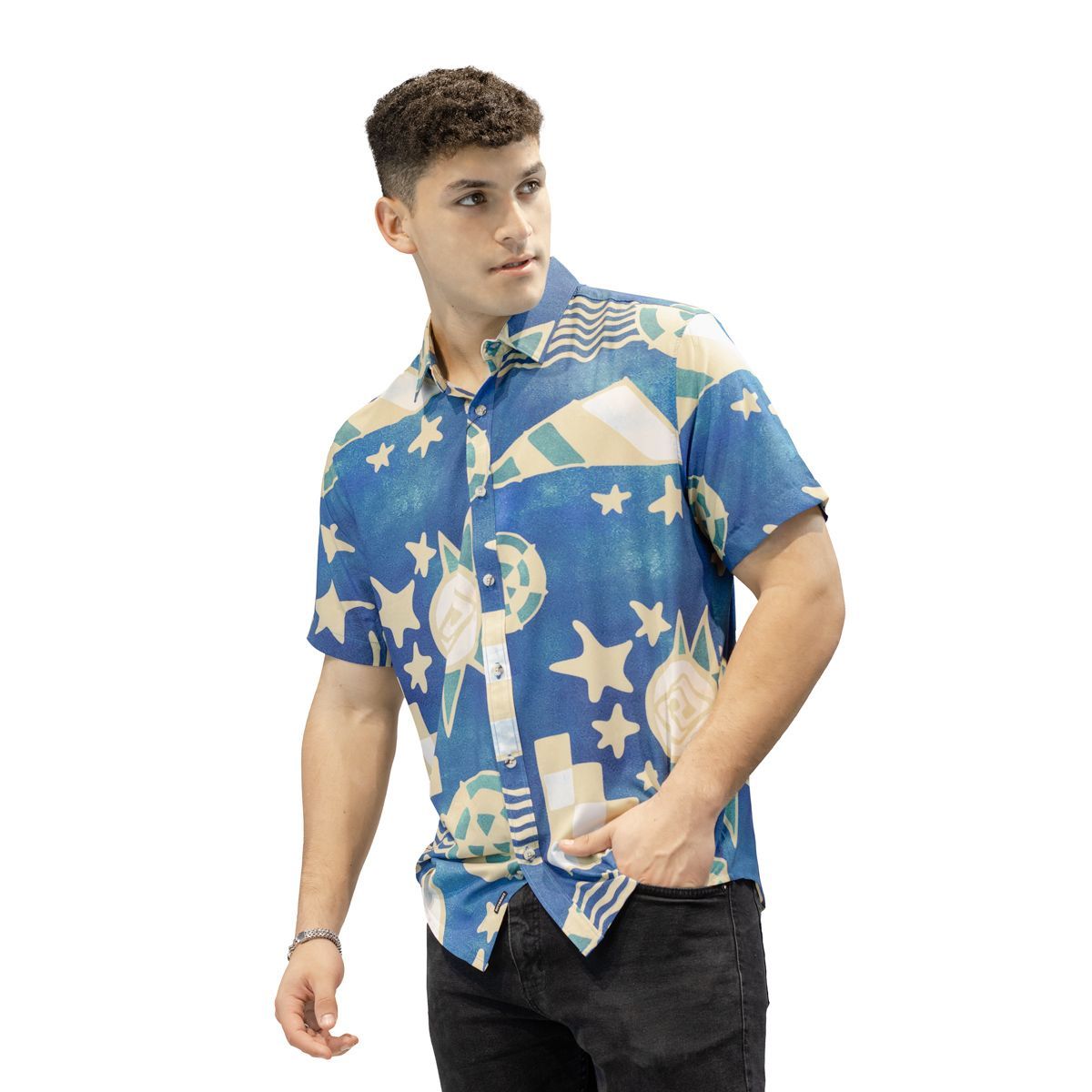 RIFF&RAFF - Camisa Manga Corta Hombre Finn RIFF&RAFF