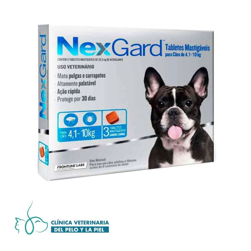 NEXGARD - Nexgard de 4.1 a 10 kg x 3 Pastillas