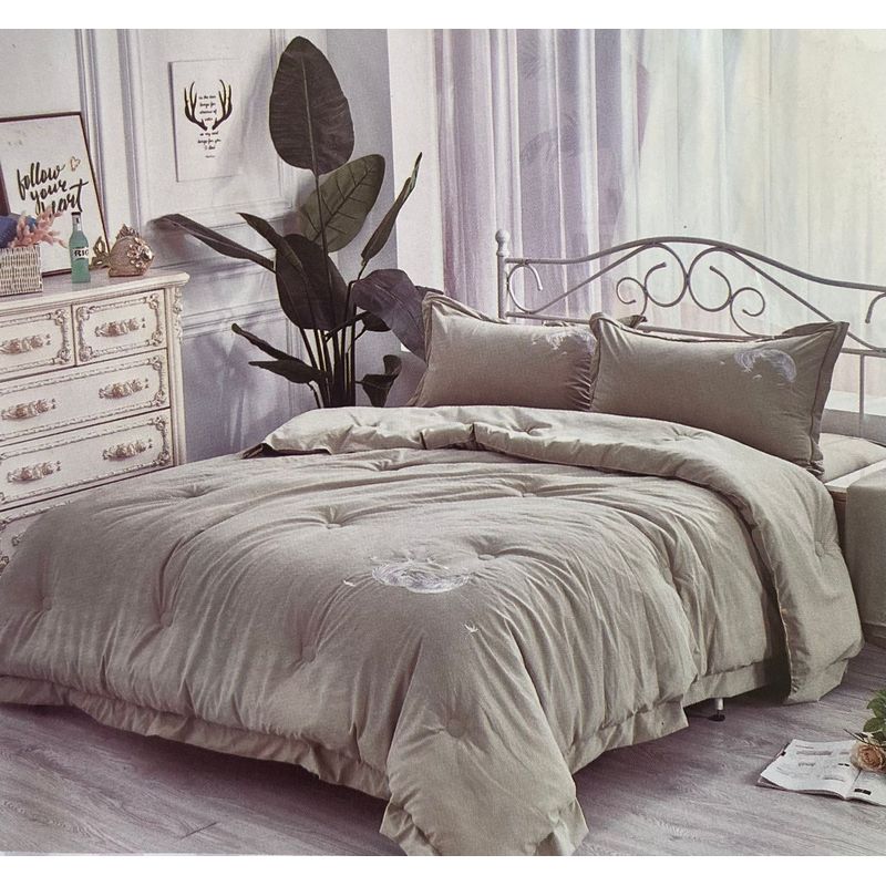 MINGDA - Set de Edredón 2 Pz + Sábanas + Funda  de 5 piezas