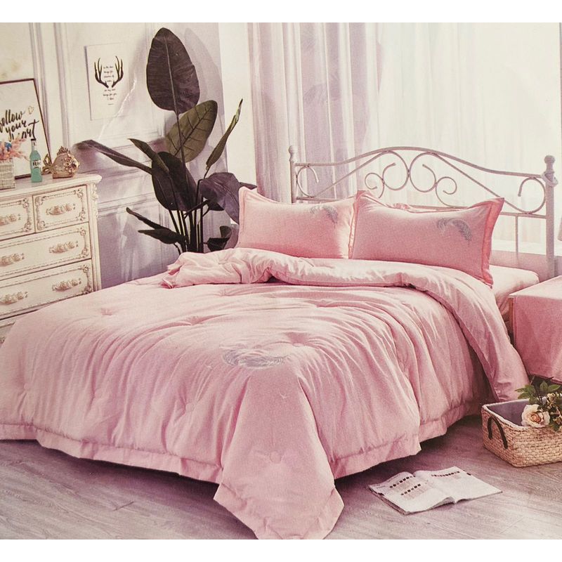 MINGDA - Set de Edredón 2 Pz + Sábanas + Funda  de 5 piezas