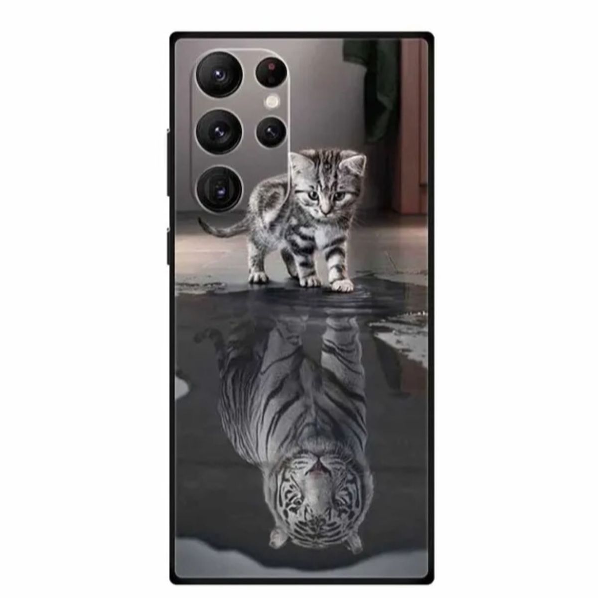 GENERICO - Funda Case Samsung Galaxy S23 Ultra Bumper Felinos