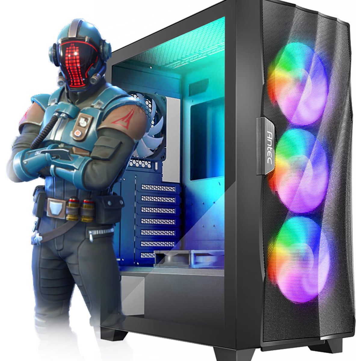 INTEL - Computadora Pc Gamer Core i5 12va Gen Ram 16GB SSD 500GB VIDEO RTX 3050 8GB MONITOR 27