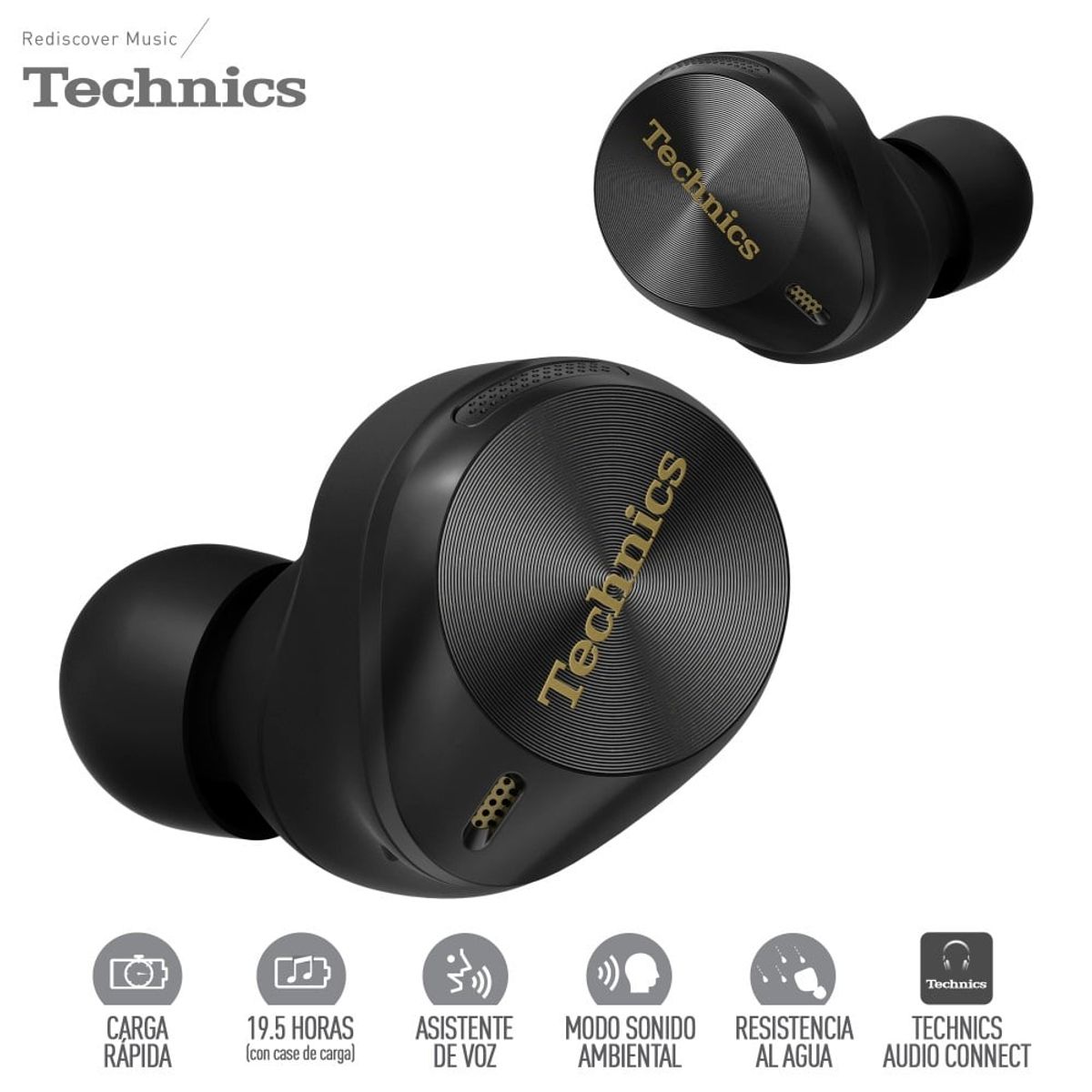 TECHNICS - Audífonos Inalámbricos con Cancelación de ruido Az80 Technics Negro