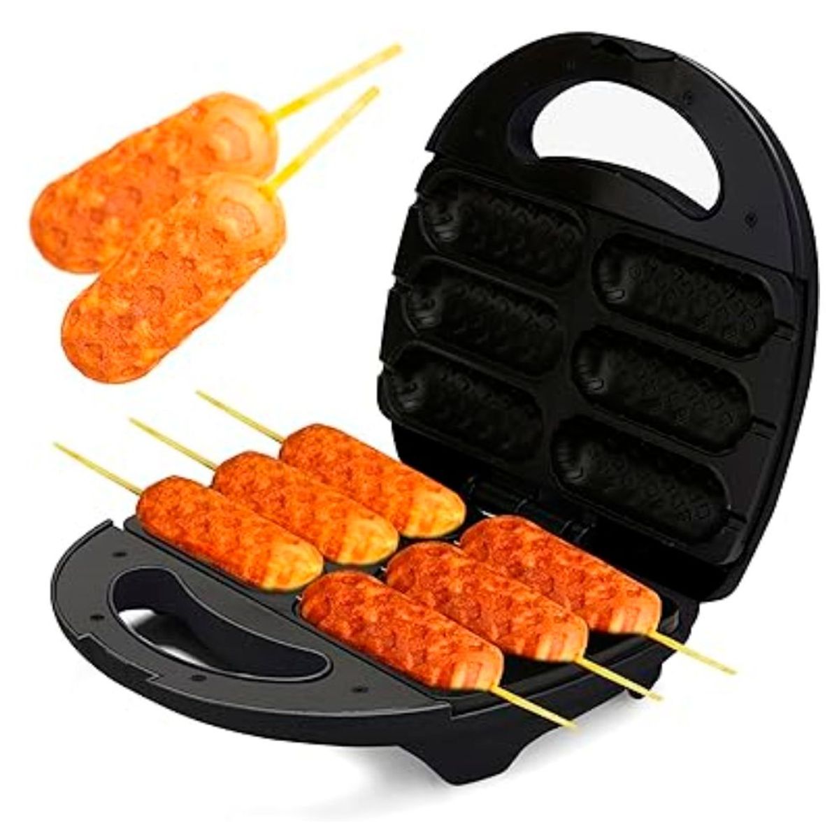RAFF - Maquina Parrila Para Yoguis Hot Dogs y Chorizo Electrica Antiadherente