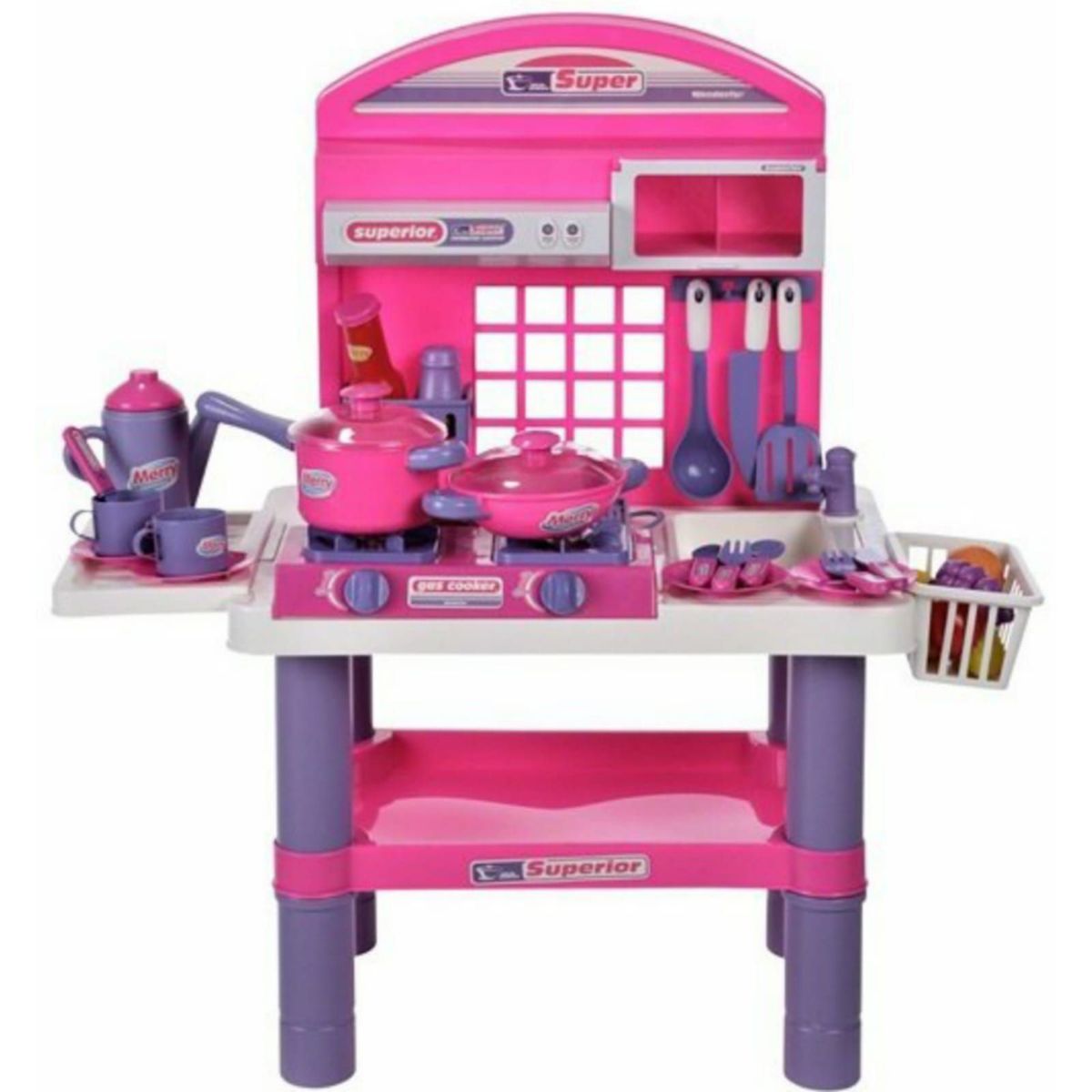 GENERICO - SET JUEGO DE COCINA  KITCHEN PARA NIÑAS