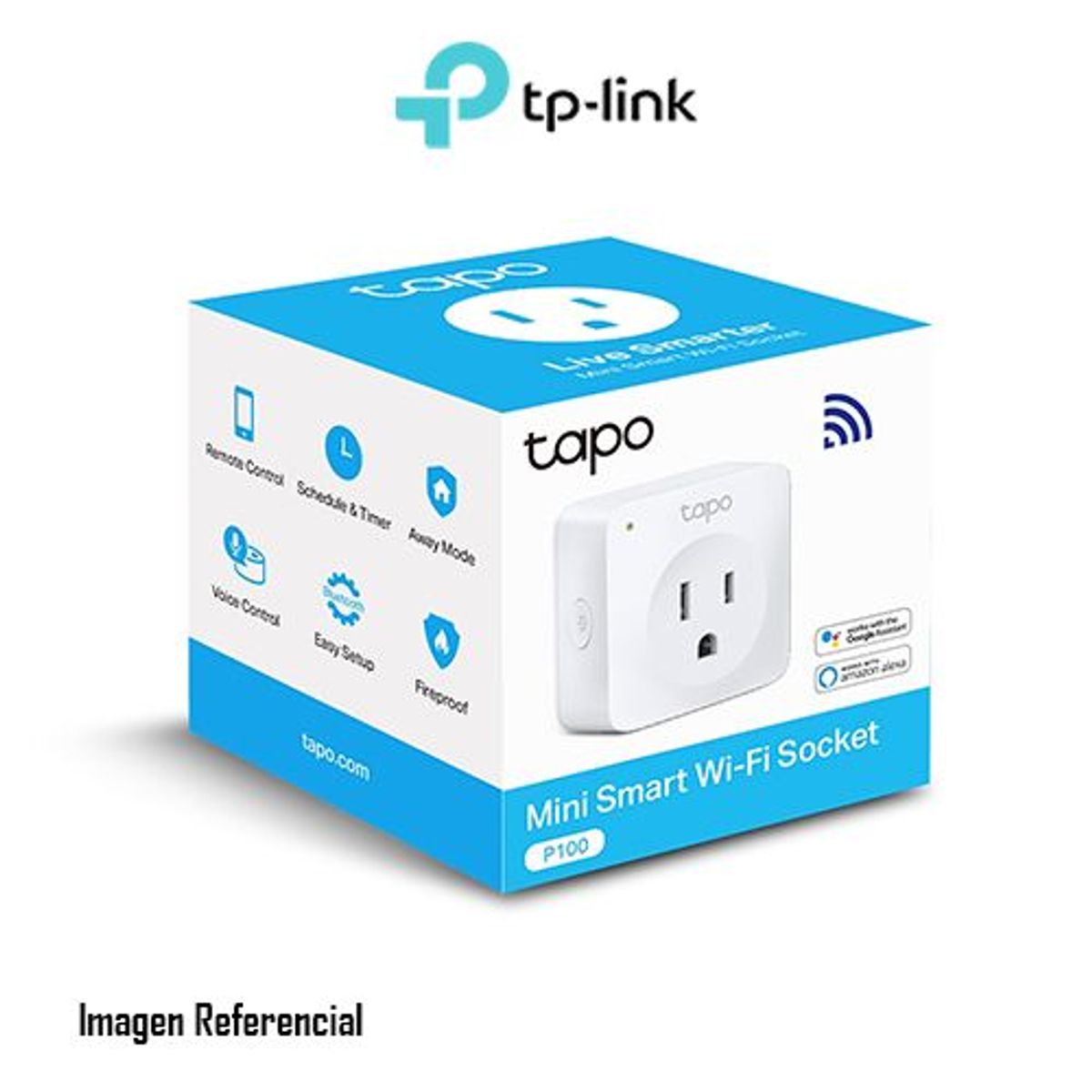 TP LINK - MINI ENCHUFE SMART TP-LINK TAPO P100 V1 P/N: TAPO P100 1PACK