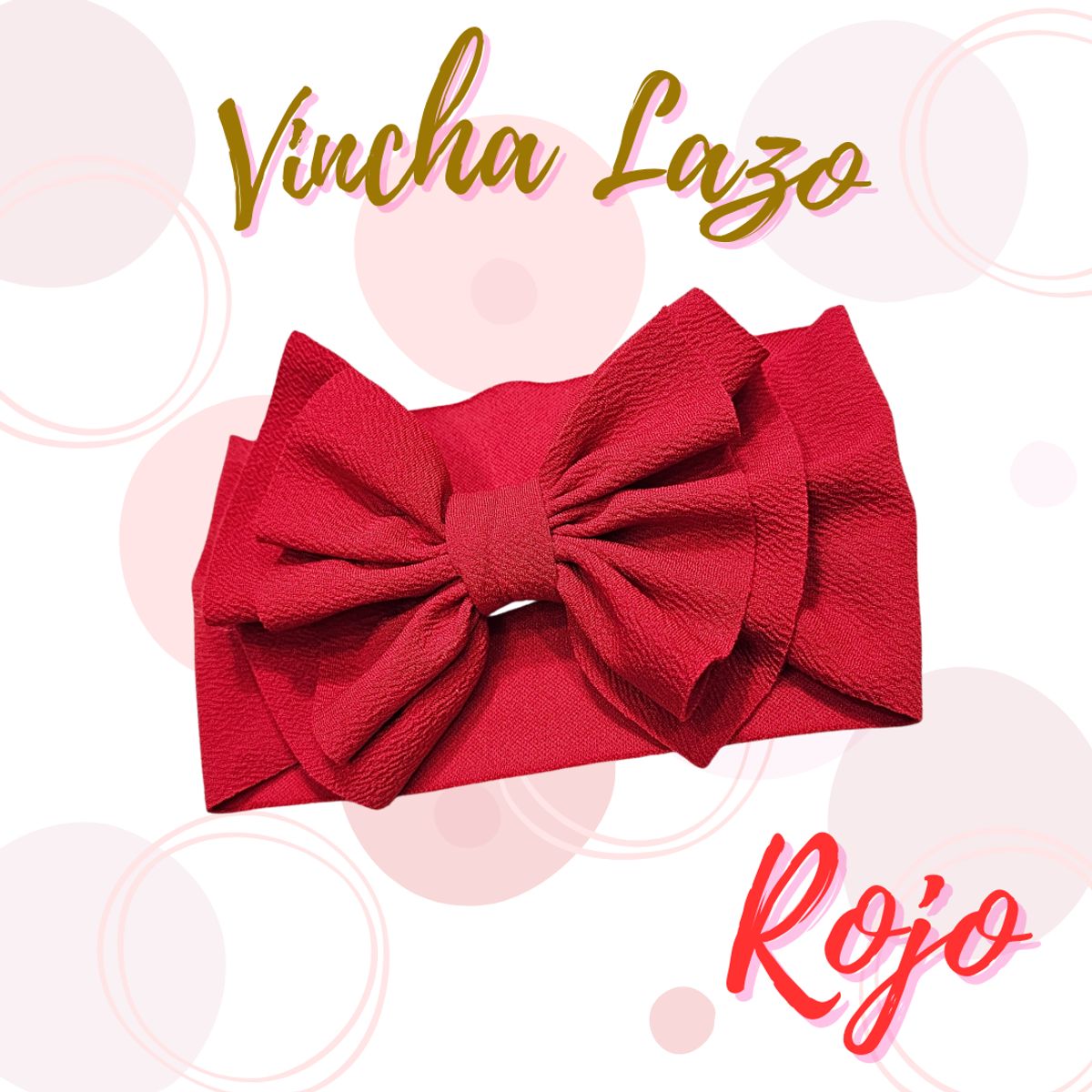 GENERICO - Vinchas  para bebes y niñas de moño grande