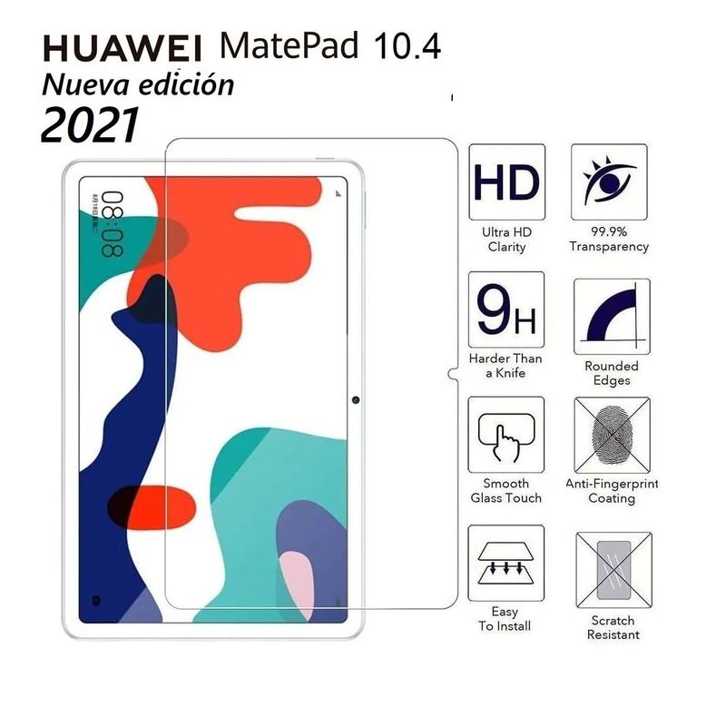 GENERICO - Vidrio Templado Protector de Pantalla para Huawei MatePad 10.4 2021