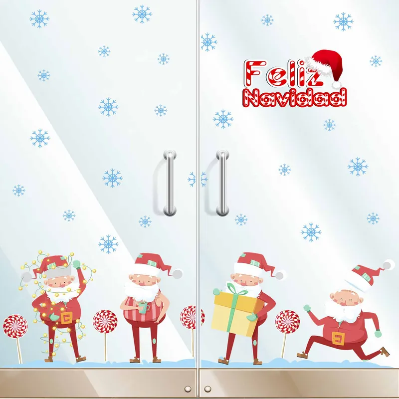 GENERICO - Vinilo Navideño decoracion de Navidad Duendes regalos