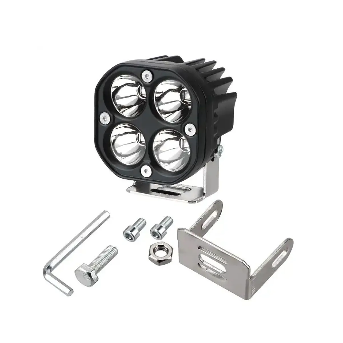 GENERICO - Luces Exploradoras Ambar Y Blanca Para Moto Camioneta