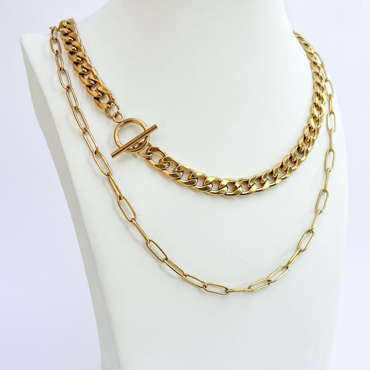 GENERICO - Set x 2 collares chunky - Naif Jewelry Peru