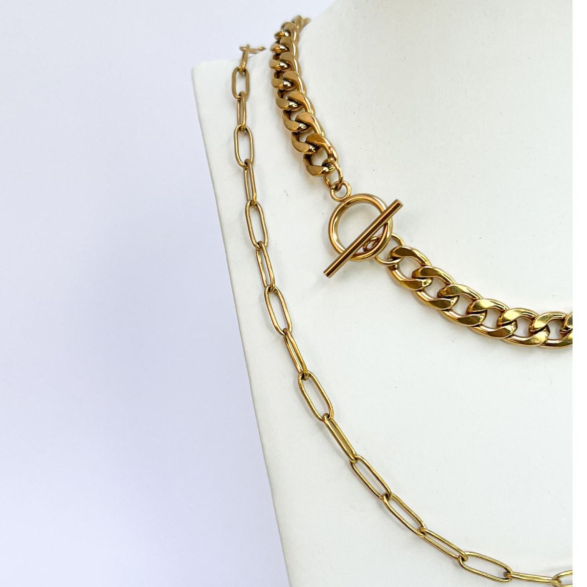 GENERICO - Set x 2 collares chunky - Naif Jewelry Peru