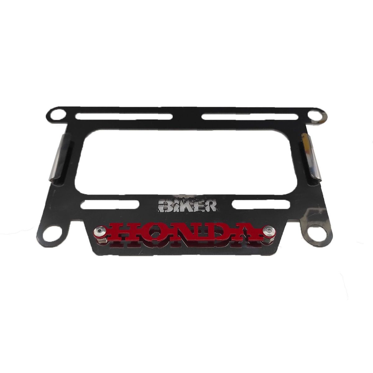 GENERICO - Porta Placa para Moto en Acero Inox modelo Honda