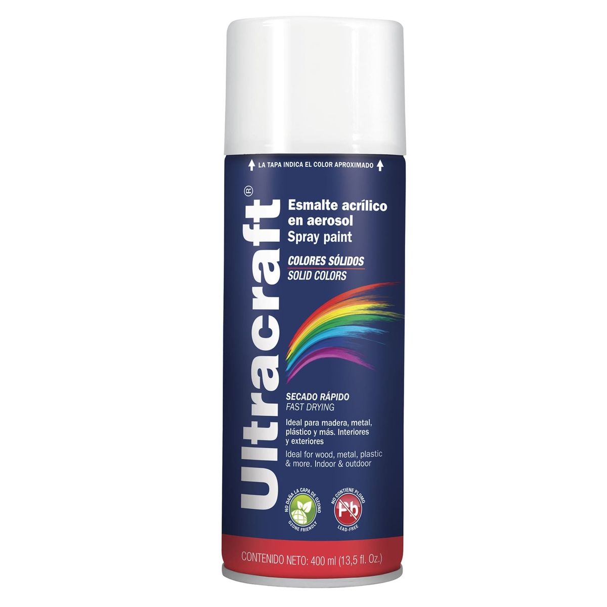 TRUPER - Pintura spray color BLANCO BRILLANTE ULTRA ultracaft