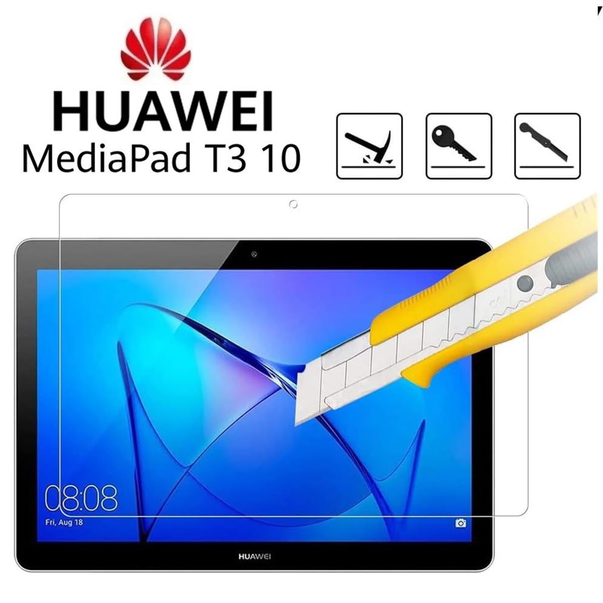 GENERICO - Protector de Pantalla Vidrio Templado 9H para Huawei MediaPad T5 10