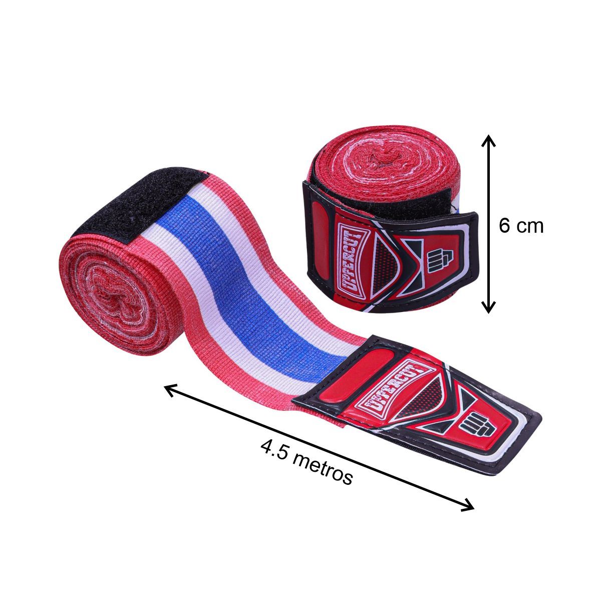 GENERICO - Vendas para Boxeo Uppercut 4.5 Metros Tricolor