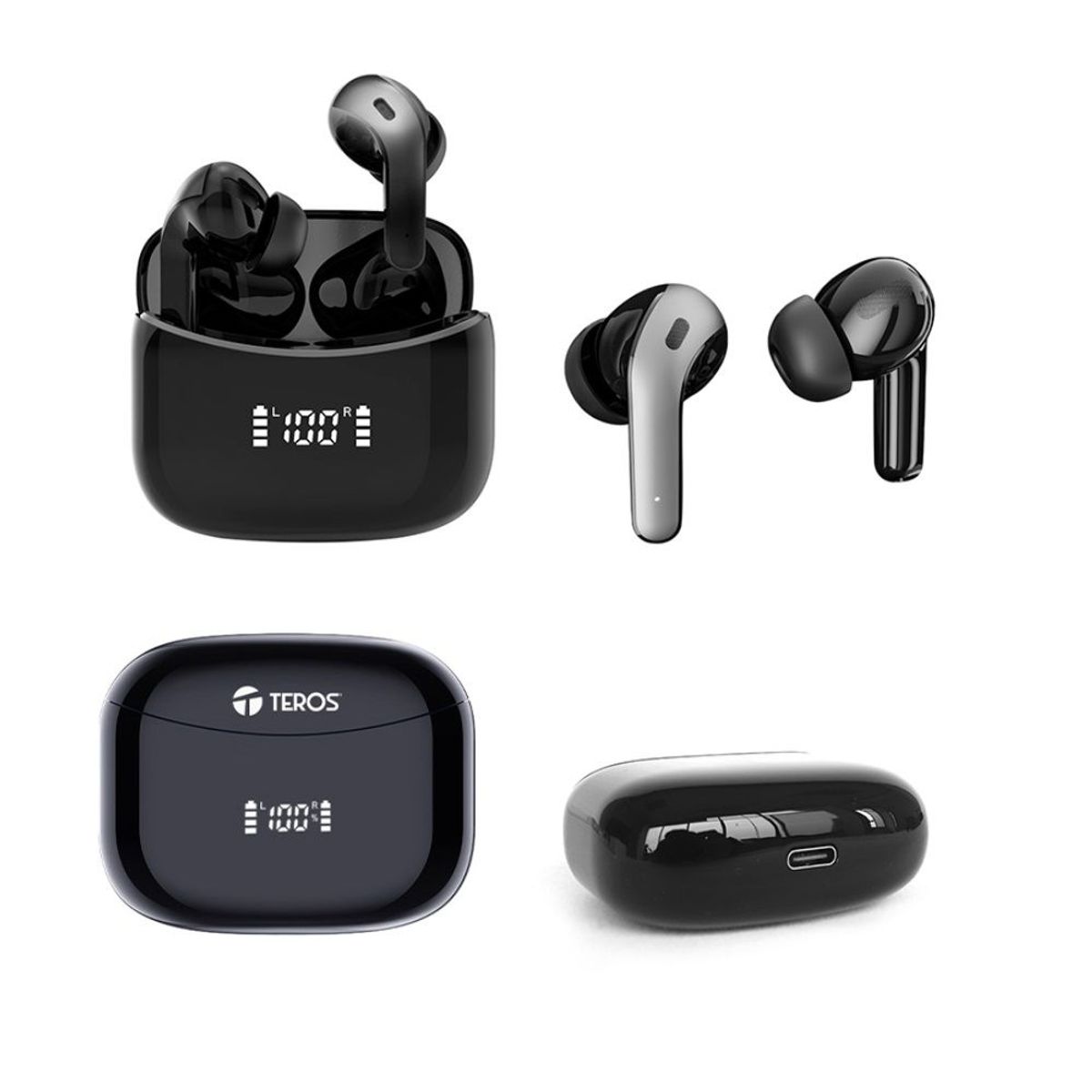 TEROS - AUDIFONOS INALAMBRICOS TEROS TE8074N NEGRO