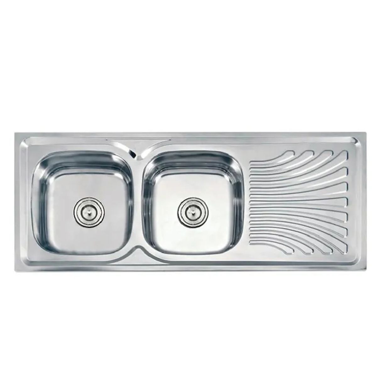 XM - LAVADERO DE ACERO INOXIDABLE 2POZAS CON ESCURRIDERO WDS12050A