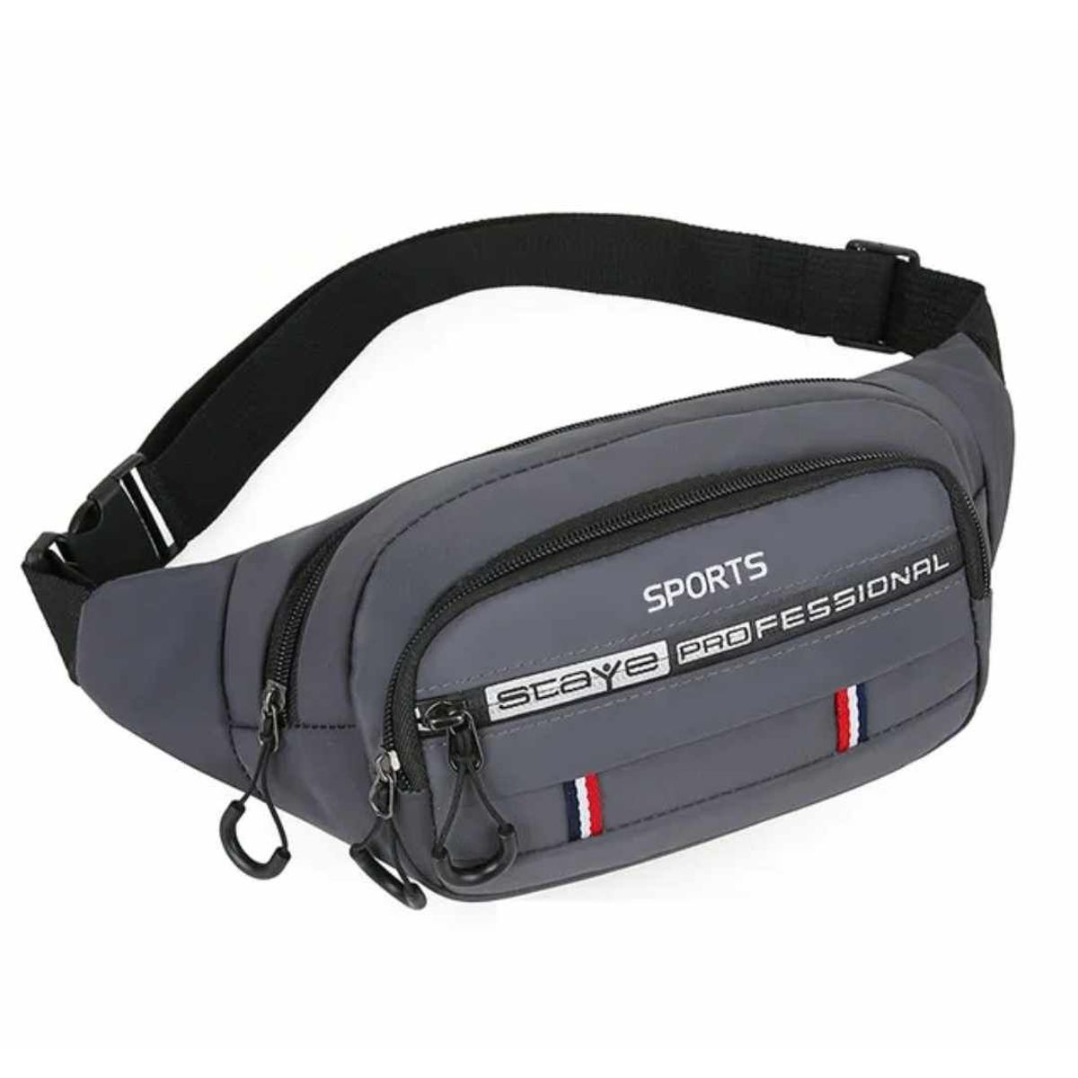 GENERICO - Riñonera Deportiva de 4 Bolsillos para Hombre Mujer Canguro CR-02