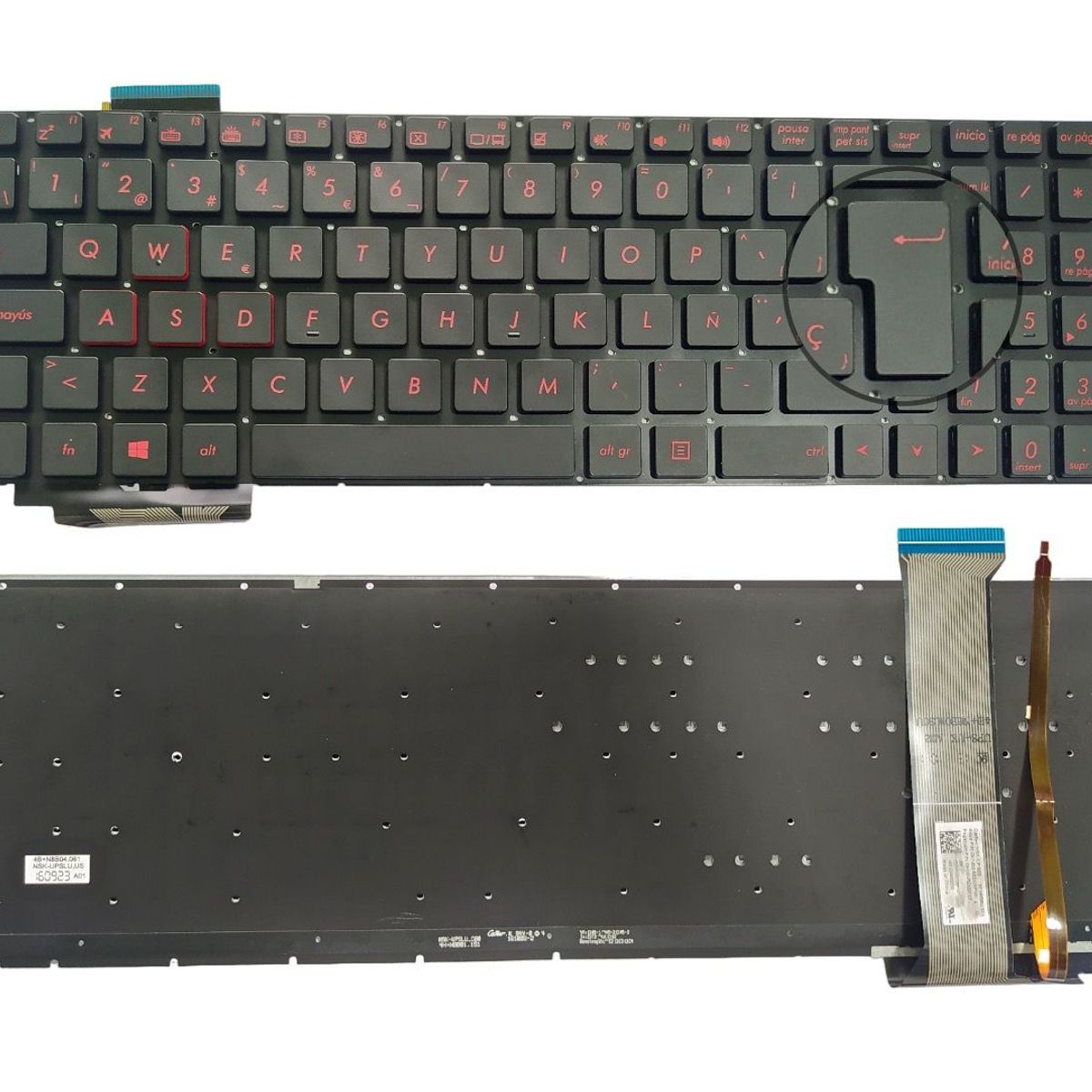 ASUS - Teclado ORIGINAL ASUS GL551 G551j G551JM G551JX G551JK G551JW G551VW
