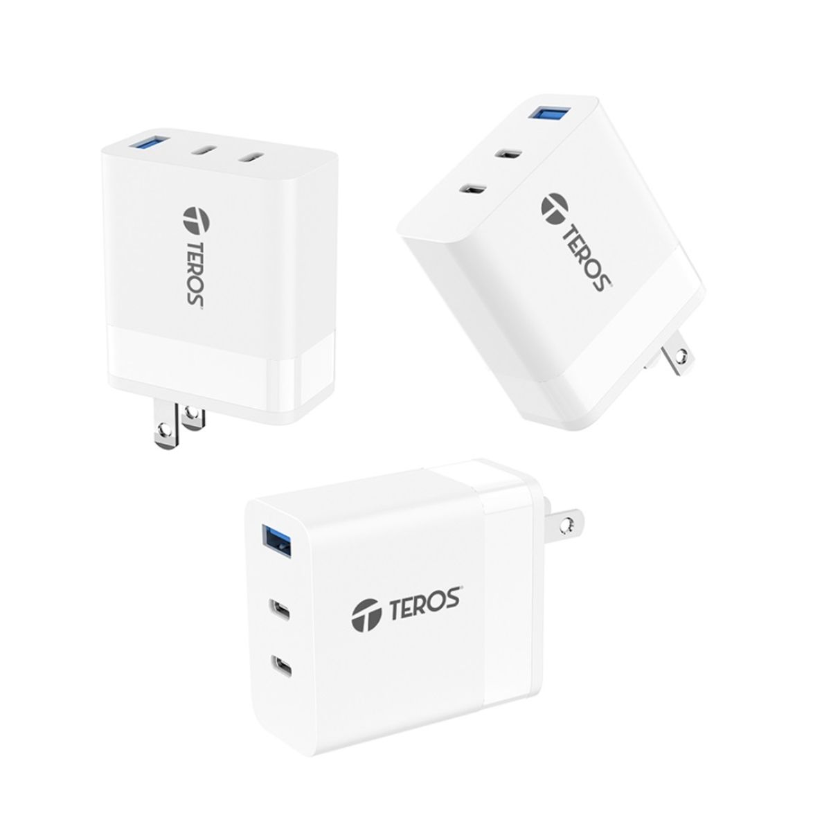 TEROS - Adaptador de corriente Teros TE-70207W GaN PD 65W BLANCO
