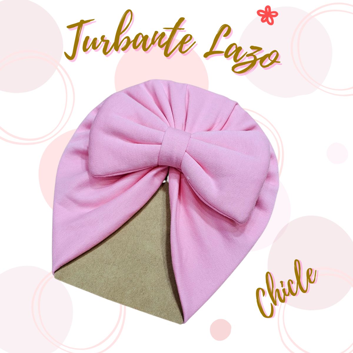 GENERICO - Turbante para bebe en Lazo de algodón pima