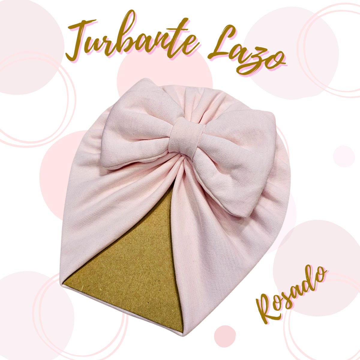 GENERICO - Turbante para bebe en Lazo de algodón pima