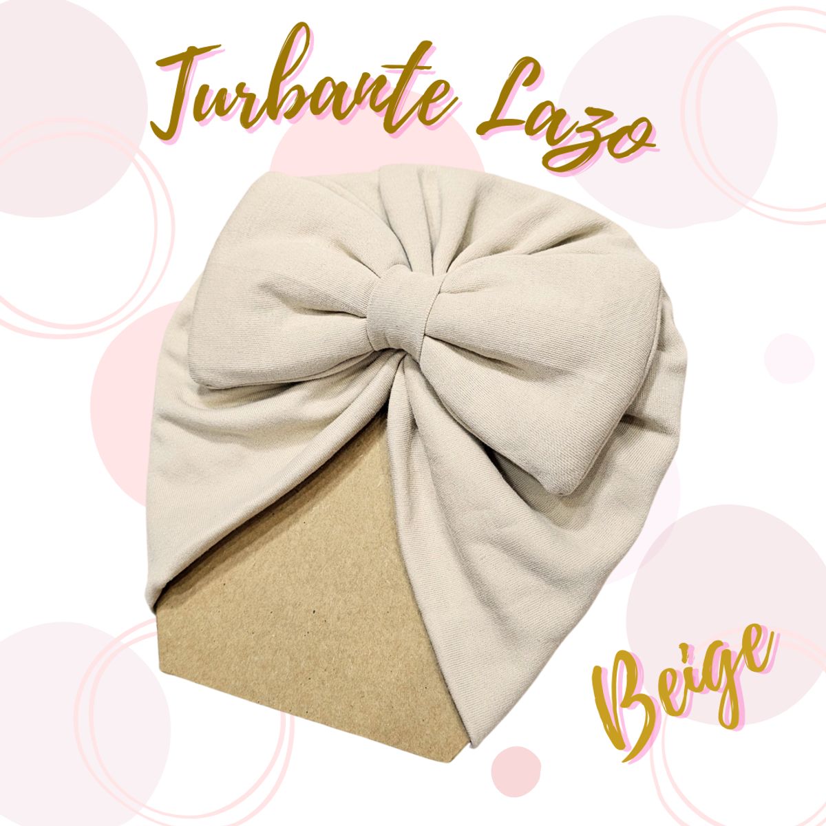 GENERICO - Turbante para bebe en Lazo de algodón pima